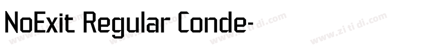 NoExit Regular Conde字体转换